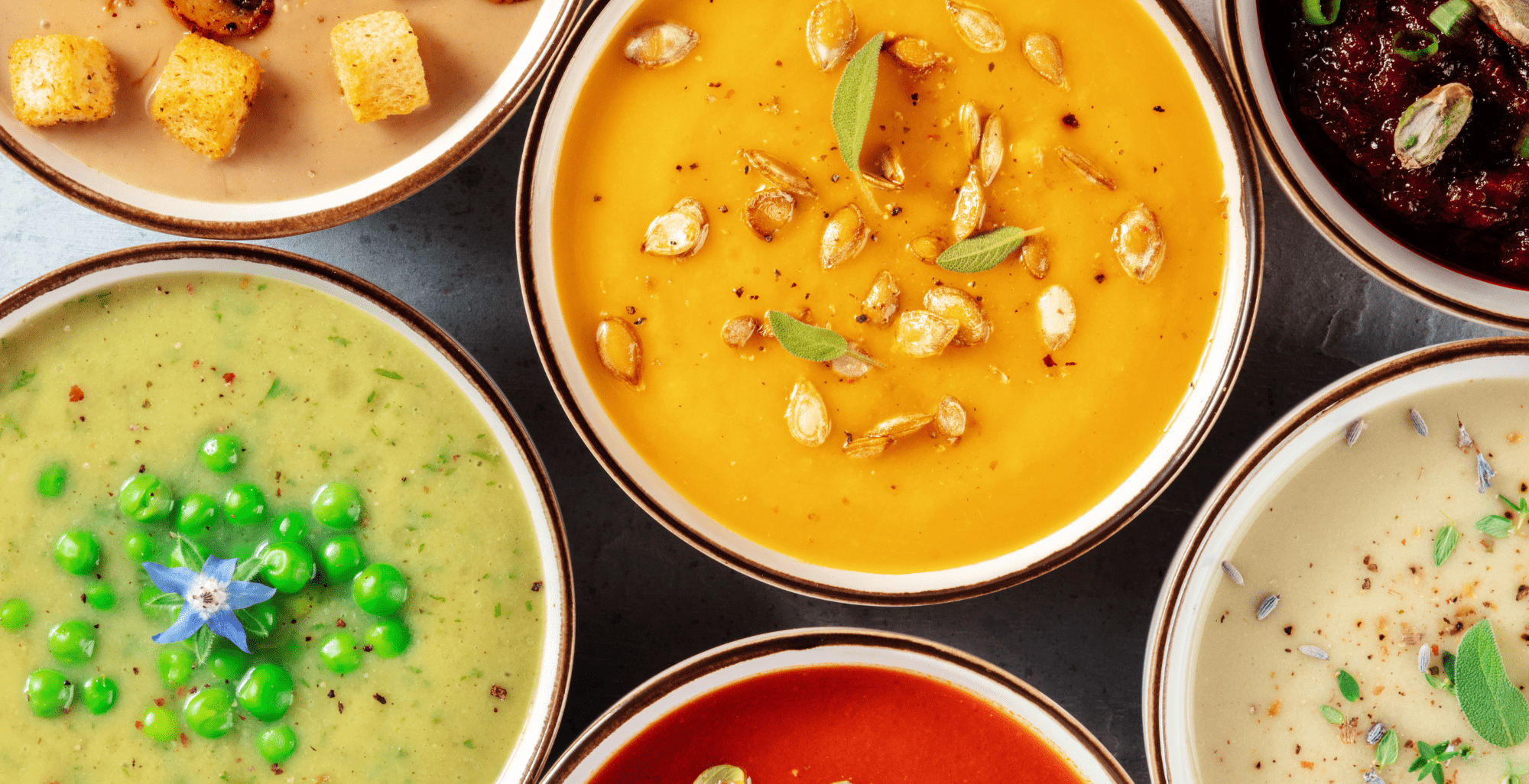 Freshly made soup.