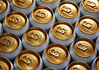 cans of beer.