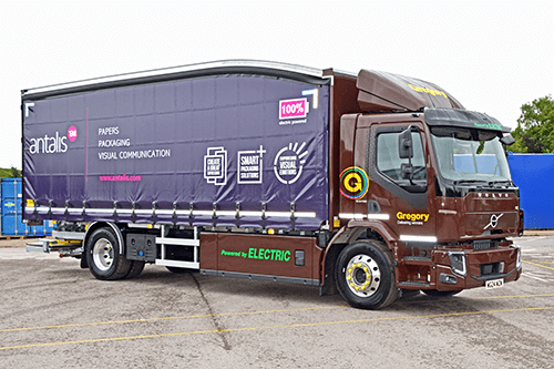 Antalis and Gregory electric truck.
