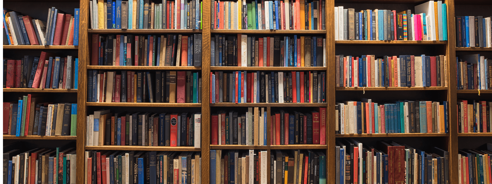 library of books.