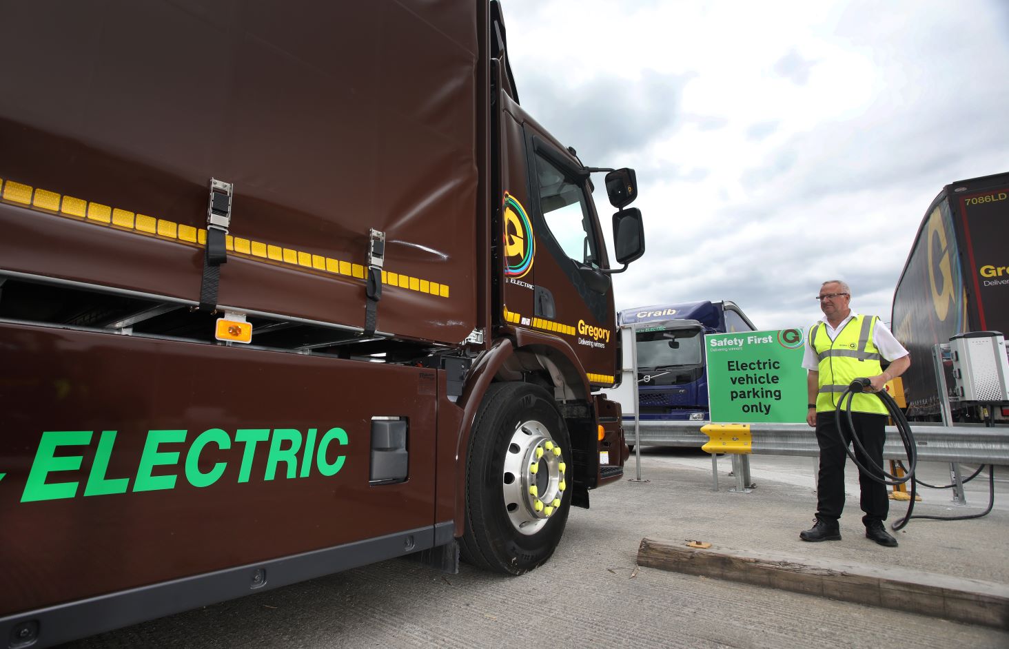electric truck.