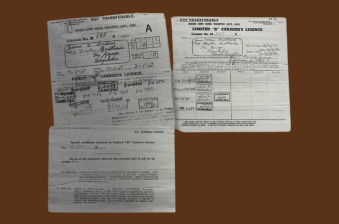 Old A and B licences.