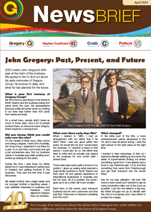 April 2025 NewsBrief front cover.