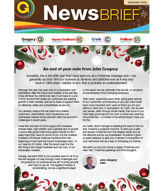 NewsBrief December 2024 front cover.