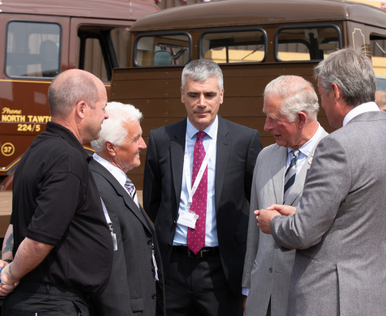 Alan Pike meeting King Charles.