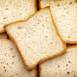 slices of bread.