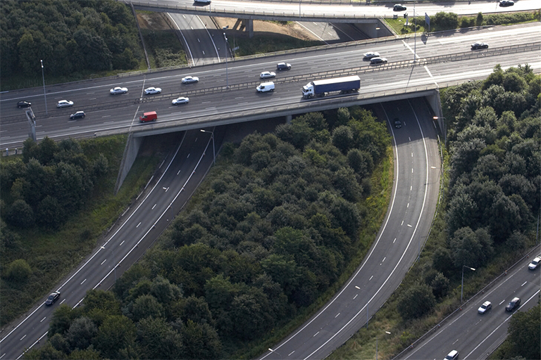 busy road network.